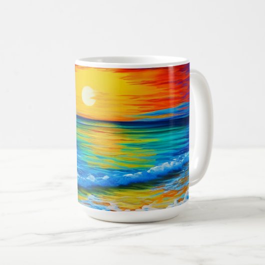 Perfecte Beach Sunset Mok (Voorkant rechts)