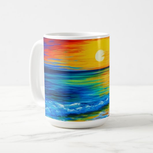 Perfecte Beach Sunset Mok (Voorkant links)