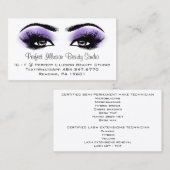 Perfecte Beauty Studio Services Lashes Brows Visitekaartje (Voorkant / Achterkant)