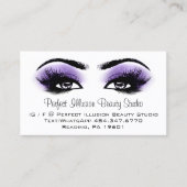 Perfecte Beauty Studio Services Lashes Brows Visitekaartje (Voorkant)
