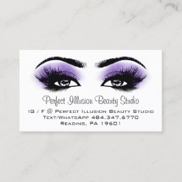 Perfecte Beauty Studio Services Lashes Brows Visitekaartje