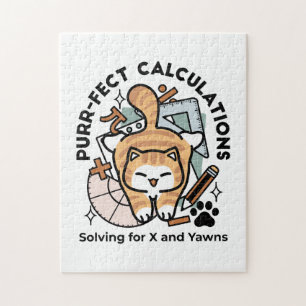 Perfecte Berekeningen – Grappig Wiskundekatontwerp Legpuzzel
