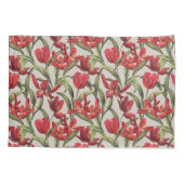 Perfecte Bleke achtergrond met rode Tulpen Kussensloop (Achterkant)