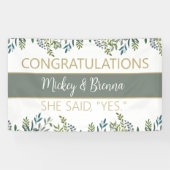 Perfecte blik! Aangepaste verloving banner (Horizontaal)