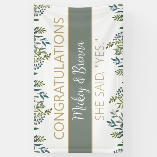 Perfecte blik! Aangepaste verloving banner (Verticaal)