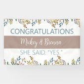 Perfecte blik! Aangepaste verloving banner (Horizontaal)