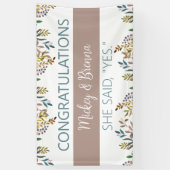 Perfecte blik! Aangepaste verloving banner (Verticaal)