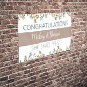 Perfecte blik! Aangepaste verloving banner