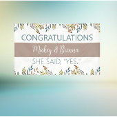 Perfecte blik! Aangepaste verloving banner