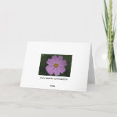 Perfecte bloem gedachten kaart (Achterkant)
