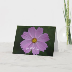 Perfecte bloem gedachten kaart