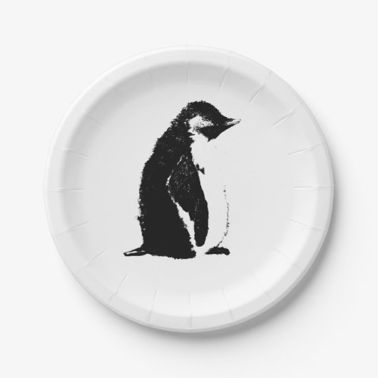 Perfecte Borden voor pinguïn papier Papieren Bordje (Voorkant)