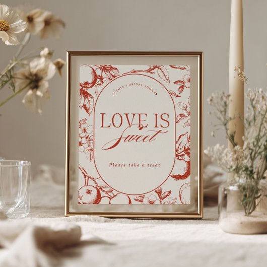 Perfecte Bruid Voor Bruiloft Love is Sweet Poster