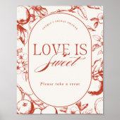 Perfecte Bruid Voor Bruiloft Love is Sweet Poster (Voorkant)