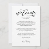 Perfecte bruiloft tijdlijn / reiskaart kaart (Achterkant)