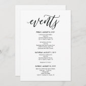 Perfecte bruiloft tijdlijn / reiskaart kaart (Voorkant / Achterkant)