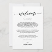 Perfecte bruiloft tijdlijn / reiskaart kaart (Achterkant)