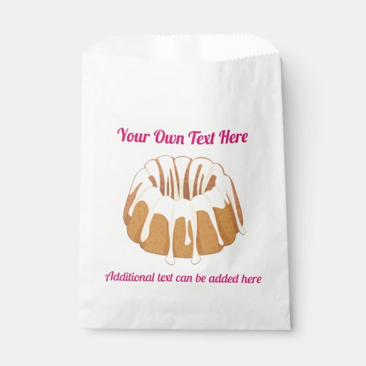 Perfecte bundel met gedrift gaasje - Guglhupf Cake Bedankzakje (Voorkant)