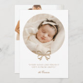 Perfecte cadeau vakantie geboorte aankondiging (Voorkant / Achterkant)