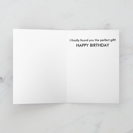 Perfecte cadeau verjaardag kaart (Binnen)