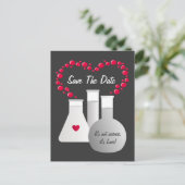 Perfecte chemie Bewaar de datum Aankondigingskaart (Staand voorkant)