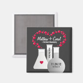 Perfecte chemie Bewaar de datum Magneet (Voorkant / Achterkant)