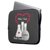 Perfecte chemie laptop sleeve (Voorkant Links)