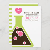 Perfecte Chemie Trouwkaart Save the Date