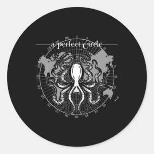 Perfecte cirkel octopus ronde sticker