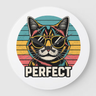 Perfecte Coole Kat – Retro Vintage Zonnebril Kat D Grote Klok