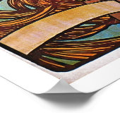 Perfecte cycli Alphonse Mucha Art Nouveau Poster (Hoek)