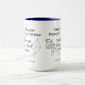 Perfecte DAD voor mij - jongen en meisje Mok (Midden)