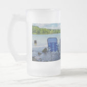 Perfecte dag aan het meer Frosted Mok (Links)