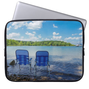 Perfecte dag aan het meer laptop sleeve