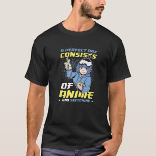 Perfecte dag bestaat uit animatie en kettinganimat t-shirt