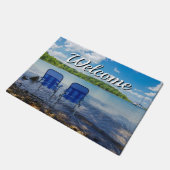 Perfecte dag bij het welkomstdeuromat in het meer deurmat (Schuin)