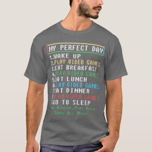 Perfecte dag Gamer Cadeaus voor tieners Boys Video T-shirt