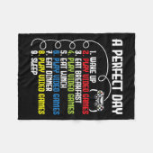Perfecte Dag - Grappige Gaming Gamer Videogame 1 Fleece Deken (Voorkant (Horizontaal))