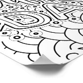 Perfecte dag - Kleurpagina Poster (Hoek)