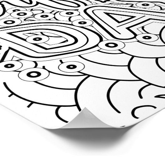 Perfecte dag - Kleurpagina Poster (Hoek)