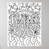 Perfecte dag - Kleurpagina Poster (Voorkant)