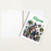 Perfecte dag | Meisje Lezen met Kat en Planten Planner (Display)