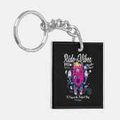 Perfecte dag om gelukkig te zijn | Grappig monster Sleutelhanger (Voorkant Links)