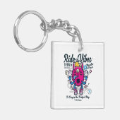 Perfecte dag om gelukkig te zijn | Grappig monster Sleutelhanger (Voorkant Links)