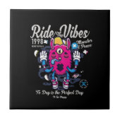 Perfecte dag om gelukkig te zijn | Grappig monster Tegeltje (Voorkant)