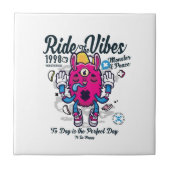 Perfecte dag om gelukkig te zijn | Grappig monster Tegeltje (Voorkant)