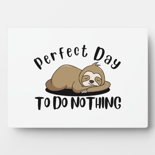 Perfecte dag om niets te doen fotoplaat (voorkant)