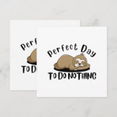 Perfecte dag om niets te doen kaart (Voorkant / Achterkant)