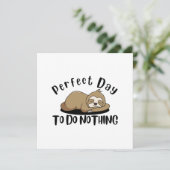 Perfecte dag om niets te doen kaart (Staand voorkant)