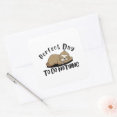 Perfecte dag om niets te doen vierkante sticker (Envelop)